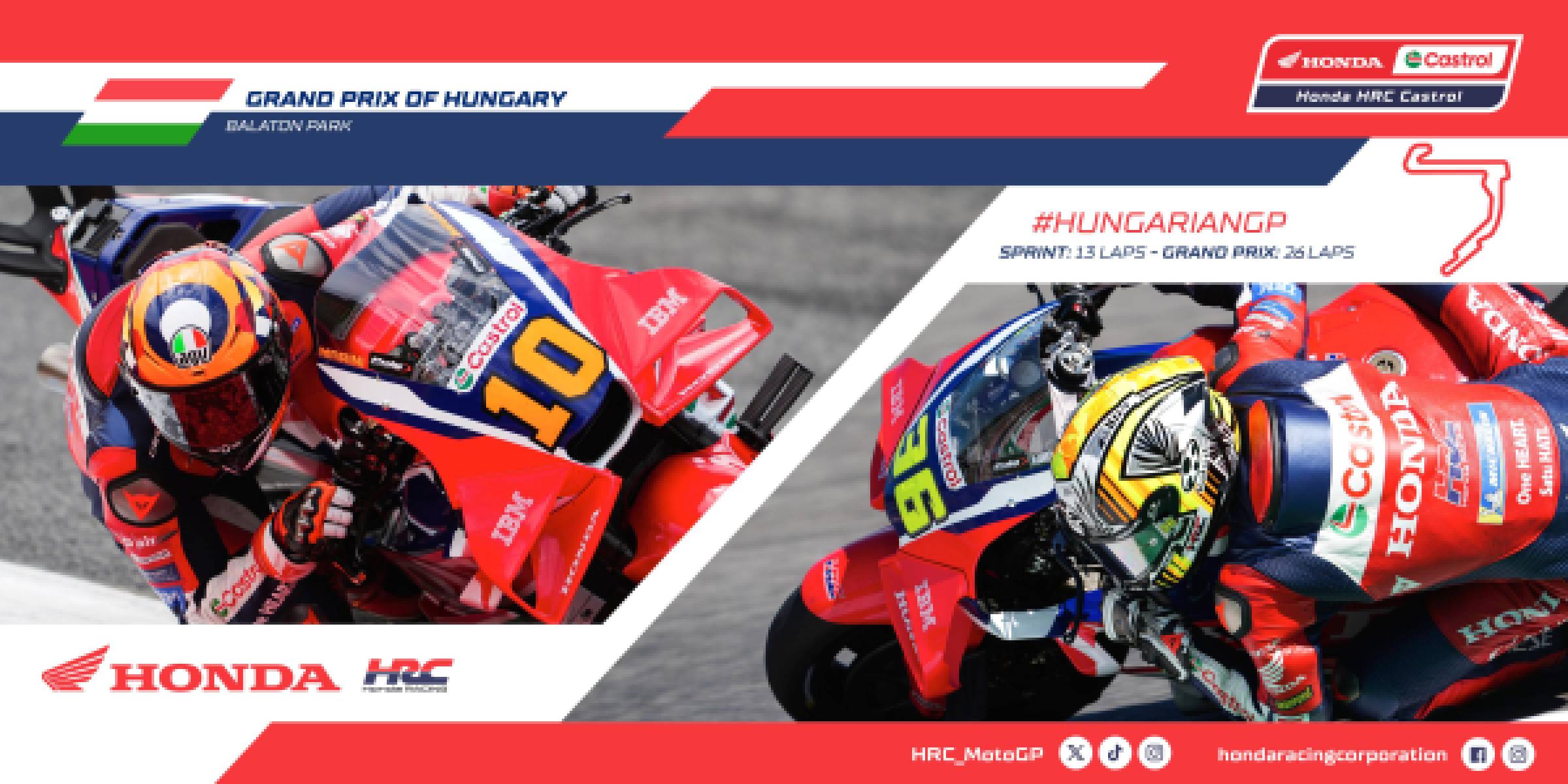 Honda HRC Castrol hunt positives in Hungary