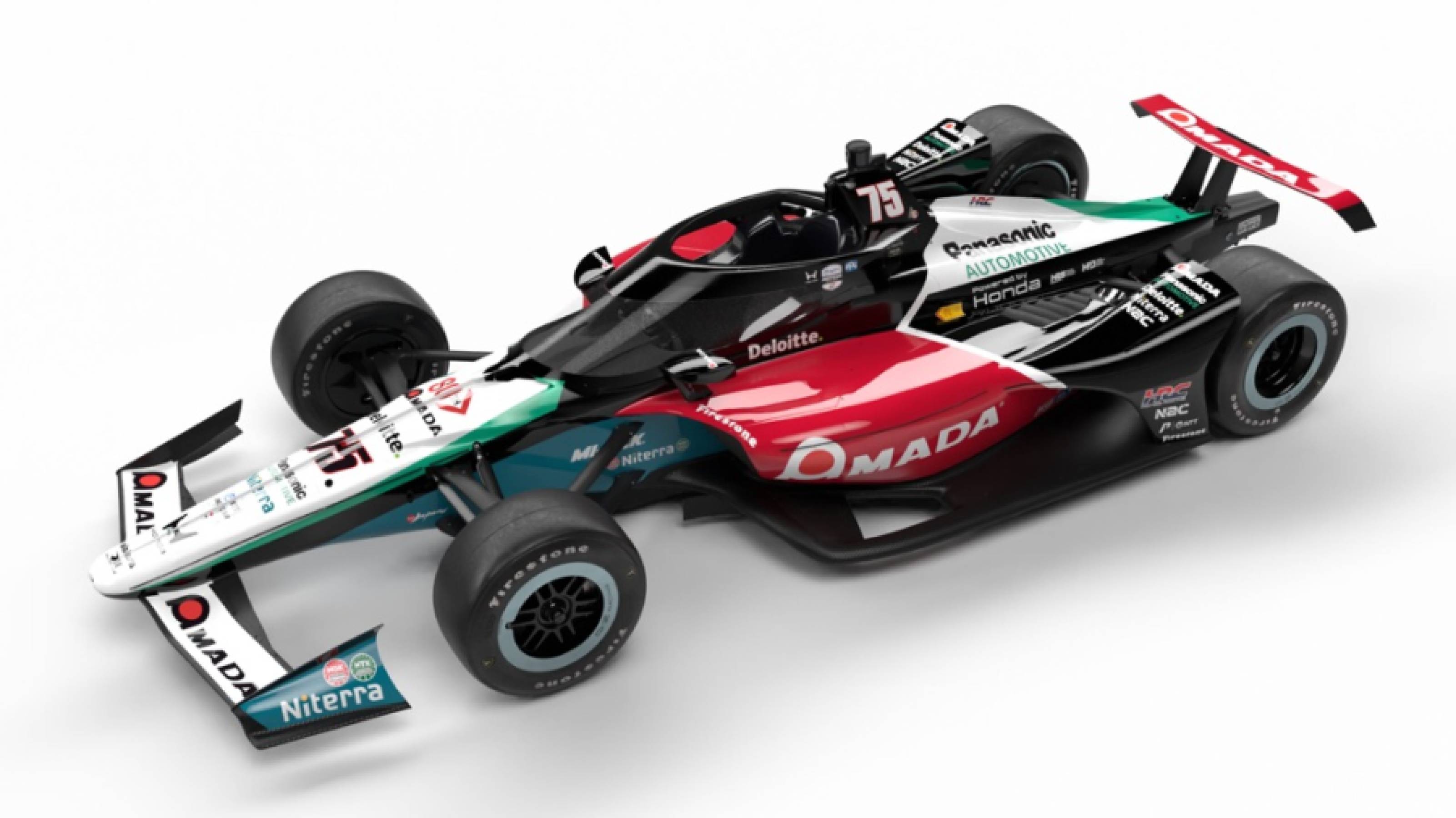 Takuma Sato driving the No.75 car
