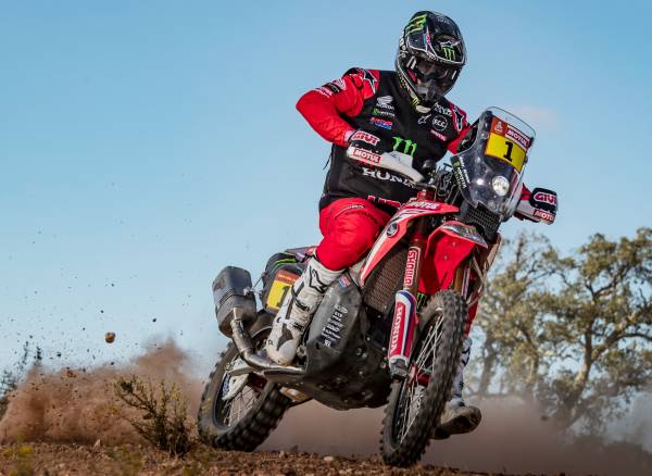 Monster Energy Honda Team 2021, adorning the number 1