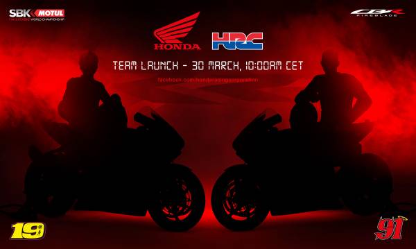 SAVE THE DATE 2021 WorldSBK Team HRC Presentation